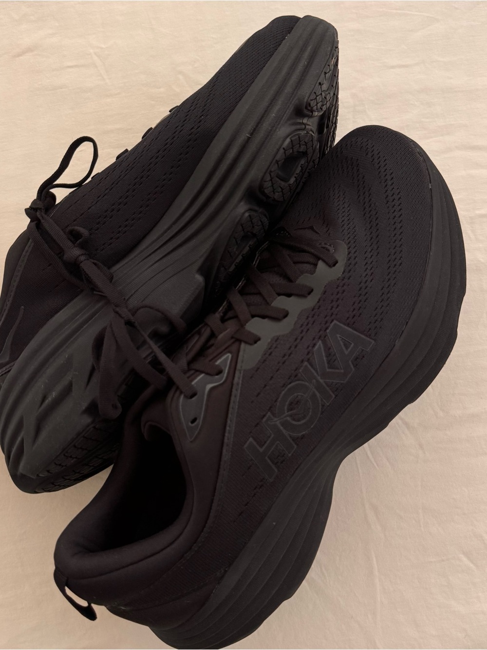 HOKA Men's Black Running Shoes - Cushioned Performance